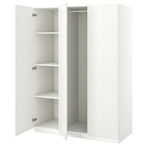 PAX / FORSAND Wardrobe combination, white, 150x60x201 cm