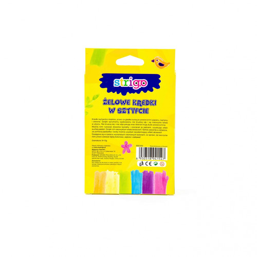 Strigo Gel Stick Crayons Neon 6 Colours