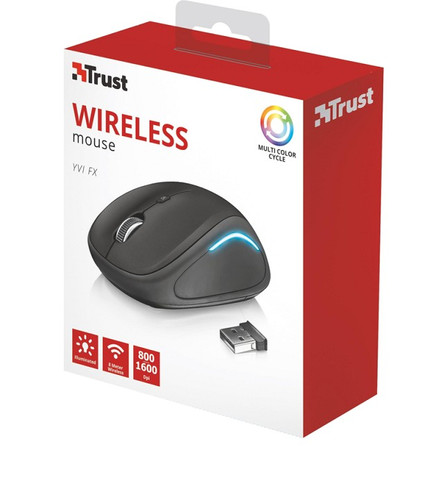 Trust Wireless Optical Mouse YVI FX, black