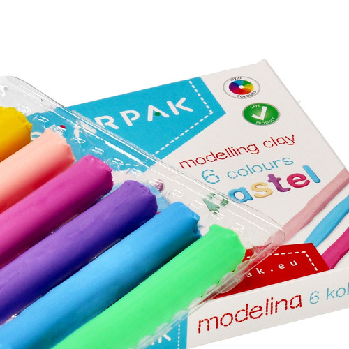 Starpak Modelling Clay 6 Pastel Colours 8+