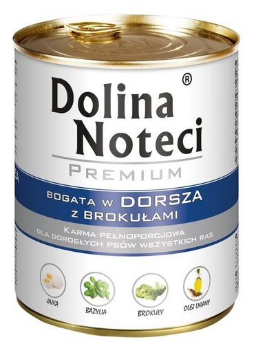 Dolina Noteci Premium Wet Dog Food Cod & Broccoli 800g