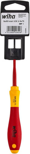 Wiha VDE Insulated Slotted Screwdriver 50 x 2.5