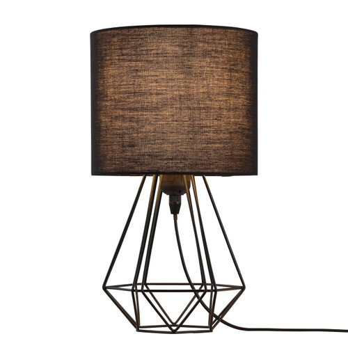GoodHome Table Lamp Smertrio E27, black