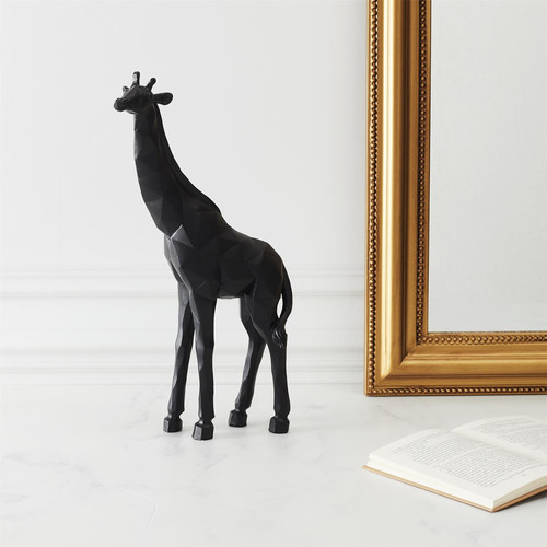 Decorative Figure Giraffe 40cm, black