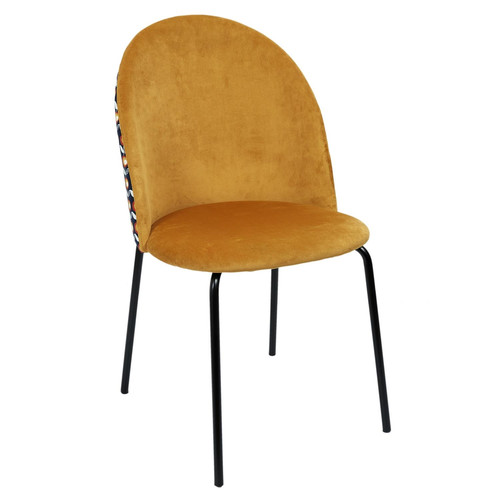 Upholstered Chair Irbil, mustard