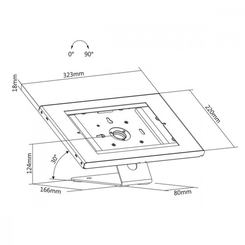 MacLean Desk Tablet Stand MC-909W