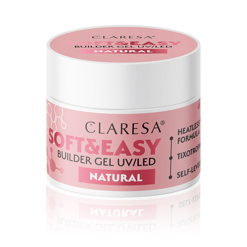 CLARESA Builder Gel UV/LED Soft&Easy - Natural 90g