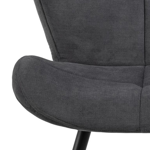 Upholstered Chair Petri, anthracite