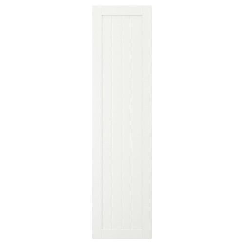 GULLABERG Door with hinges, white, 50x195 cm