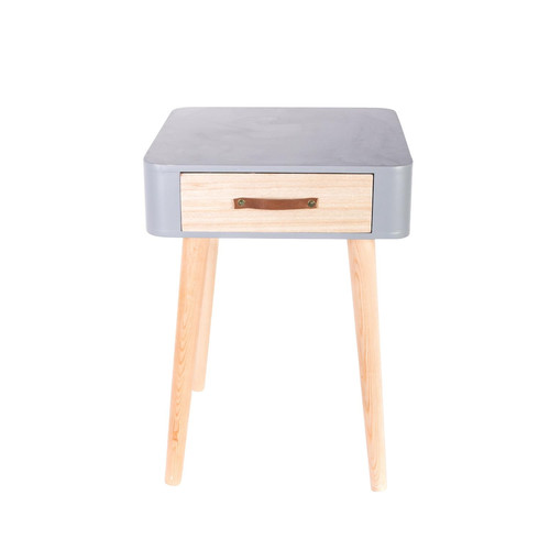 Nightstand Bedside Table Enano, grey