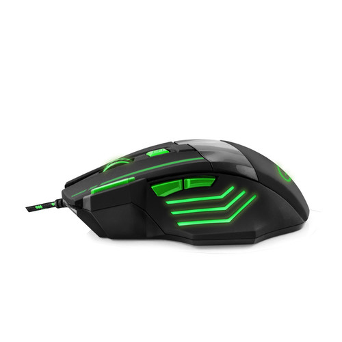 Wired Gaming Mouse 7D Optical MX201 Wolf Green