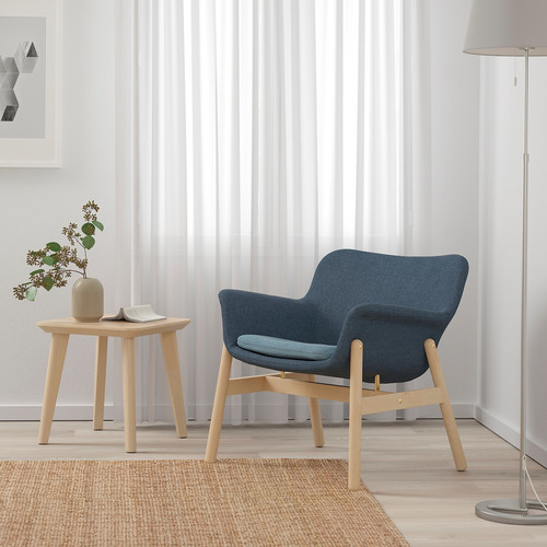 VEDBO Armchair, Gunnared blue