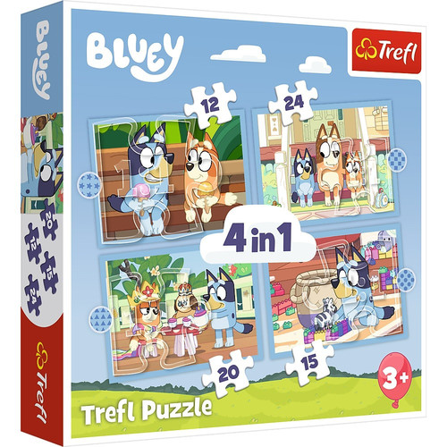 Trefl Children's Puzzle Bluey 4in1 3+