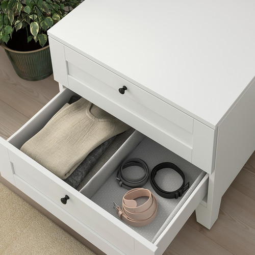 SANNIDAL Drawer, white/white, 60x42x20 cm