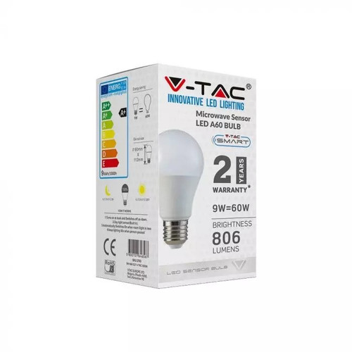 V-TAC Bulb LED Smart E27 9w A60 4000K 806lm