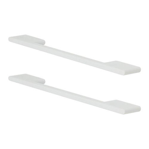 GoodHome Cabinet Handle Cacao, hole spacing 16 cm, matt white, 2 pack