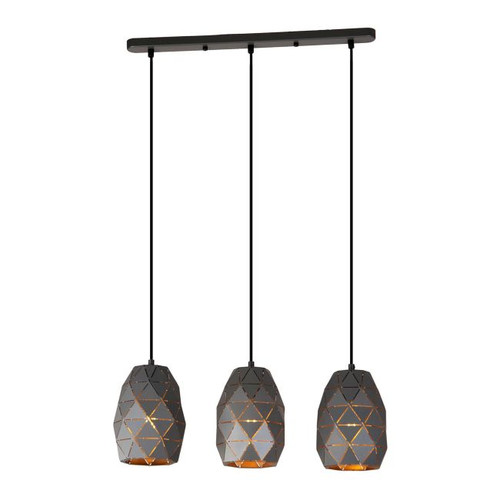 Pendant Lamp Harley 3 x 40 W E27, graphite