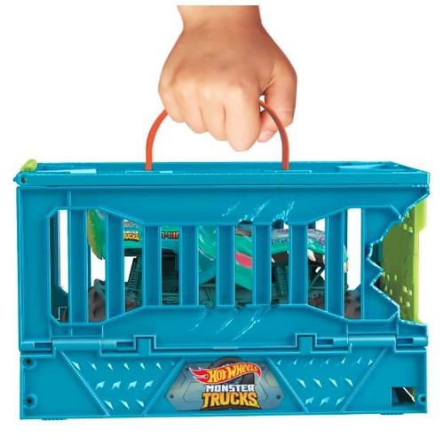 Hot Wheels Monster Trucks Mega-Wrex Crash Cage Playset 3+