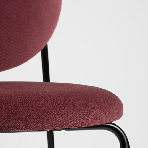 MÅNHULT Chair, black/Hakebo deep red