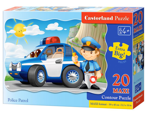 Castorland Children's Maxi Puzzle Police Patrol 20pcs 4+