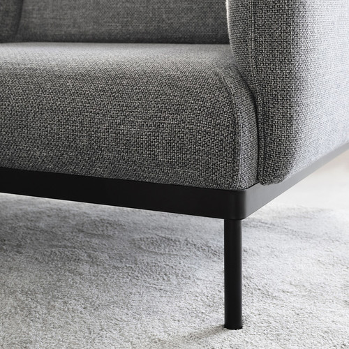 ÄPPLARYD 3-seat sofa, Lejde grey/black, 231x93 cm