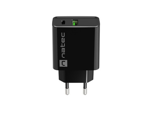 Natec USB Charger Ribera EU Plug 1x USB-A USB-C