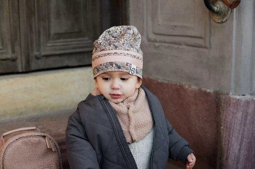 Elodie Details Winter Beanie - Blue Garden, 1-2 years