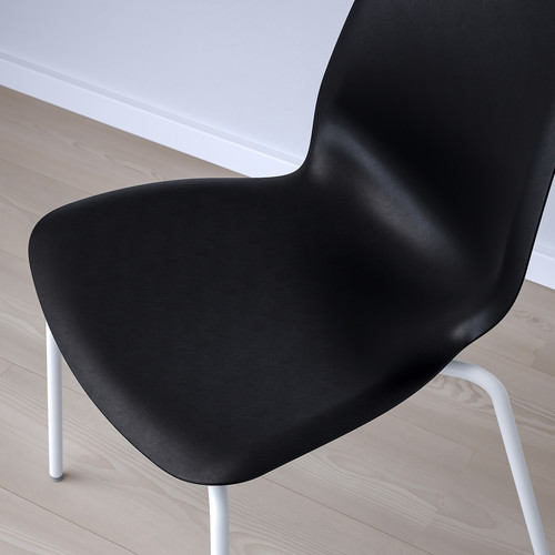 LIDÅS Chair, black/Sefast white