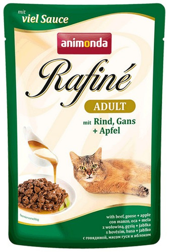 Animonda Rafiné Adult Cat Food with Beef, Goose & Apple 100g