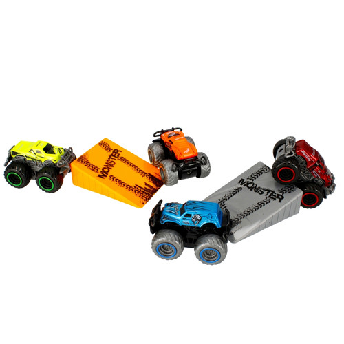 Catapult 4 Off-Road Vehicles Set Speed Launcher 3+