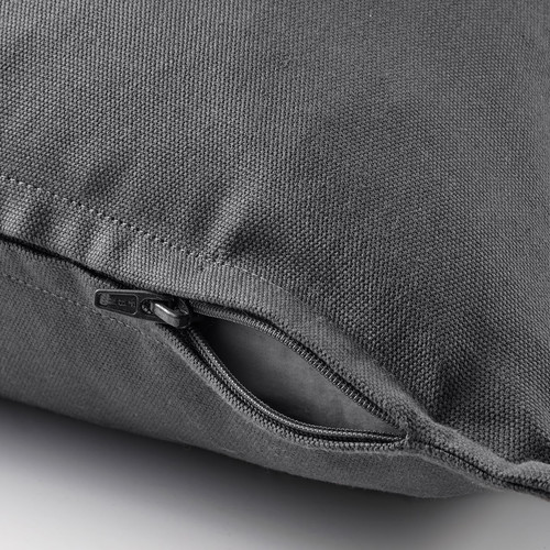 GURLI Cushion cover, dark grey, 50x50 cm