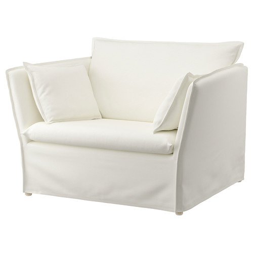 BACKSÄLEN 1.5-seat armchair, Blekinge white