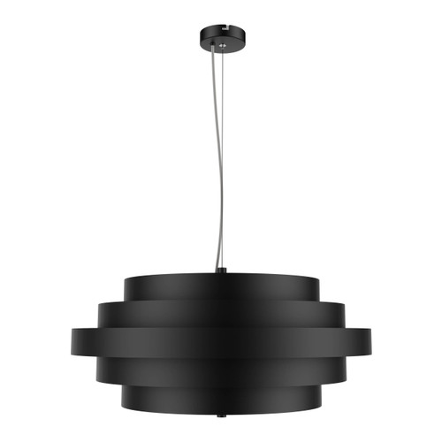 GoodHome Pendant Lamp Euboea 3x E27, matt black