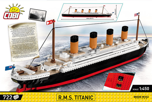 Cobi Blocks RMS Titanic 1:450 722pcs 8+