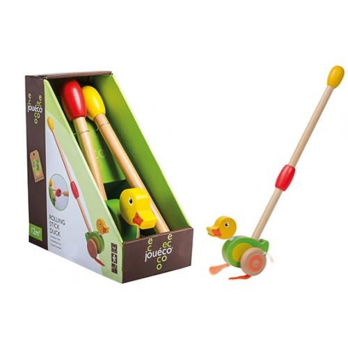 Joueco Wooden Rolling Stick Duck 12m+