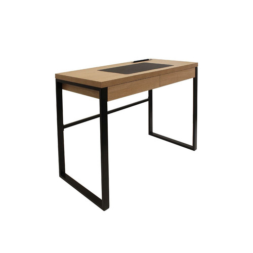 Desk Dolem Industrial, oak/black