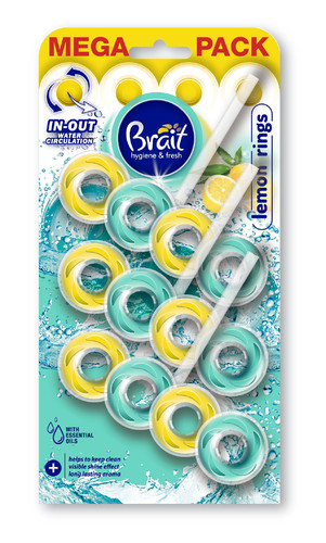 Brait Toilet Freshener Lemon Rings 3x 40g