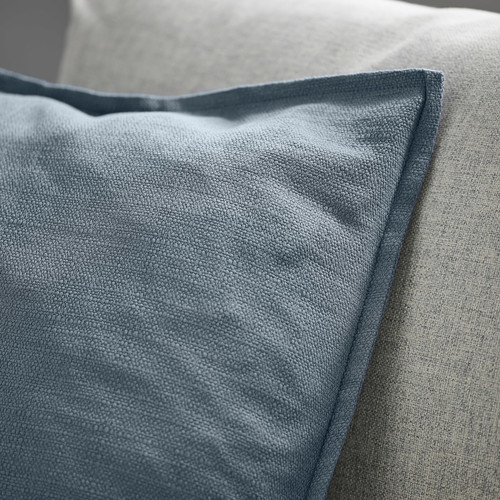 LAGERPOPPEL Cushion cover, blue-grey, 50x50 cm