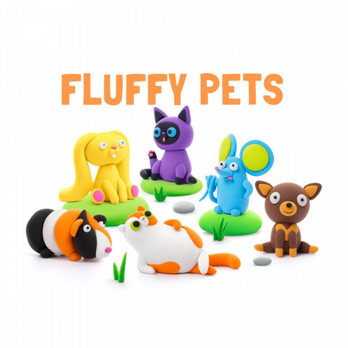 Hey Clay Modelling Compound Fluffy Pets 3+