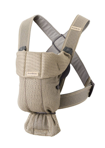 BABYBJÖRN - Baby Carrier MINI 3D Mesh, Grey Beige 0-12m