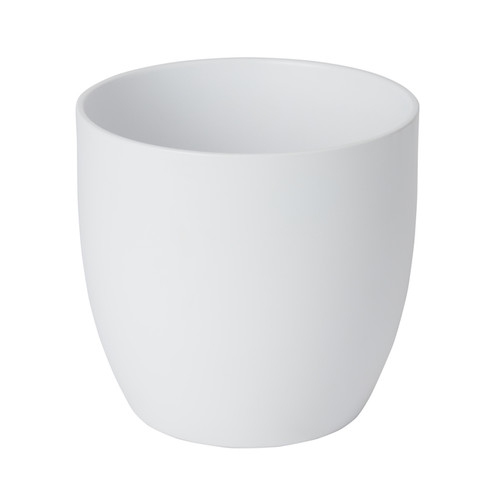 Ceramic Plant Pot GoodHome 14 cm, white