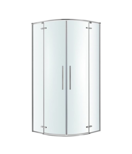 GoodHome Shower Enclosure Cabin Ezili 90 cm, chrome/transparent