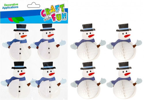 Craft Christmas Stickers Snowman