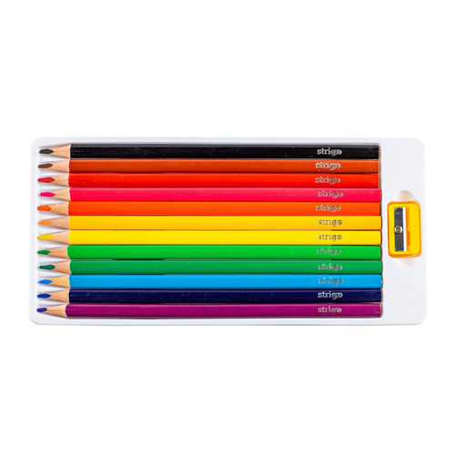 Strigo Triangular Coloured Pencils 12 Colours