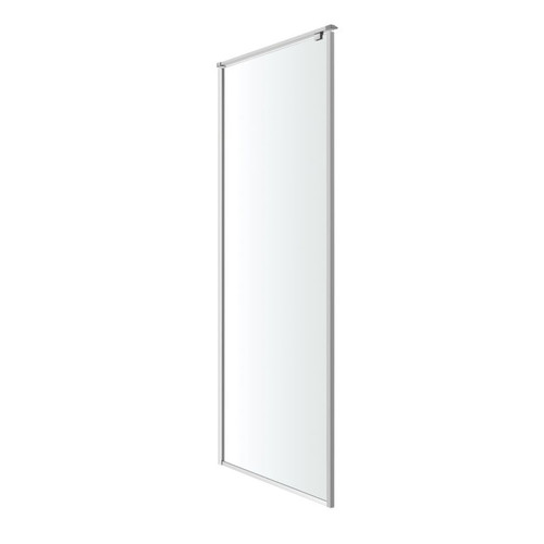 GoodHome Shower Panel Wall Ezili 90 cm, chrome/transparent