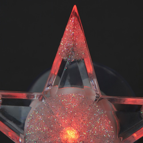 Christmas LED Decoration Star, with suction cup, multicolour, battery-operated