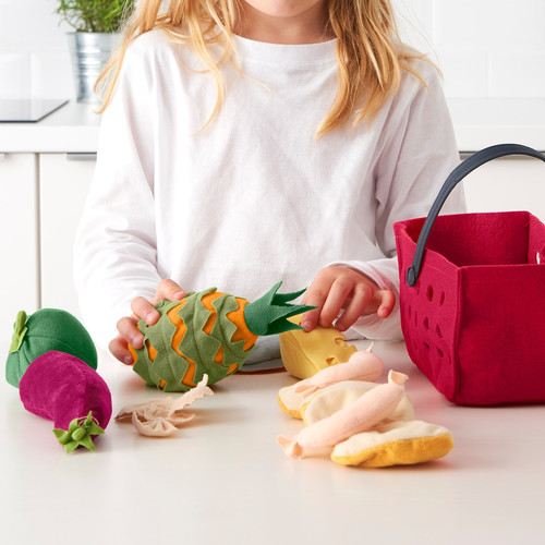 LÅTSAS 12-piece shopping basket set