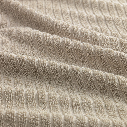 VÅGSJÖN Bath towel, light beige, 70x140 cm