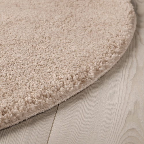 STOENSE Rug, low pile, off-white, 195 cm