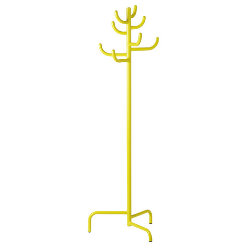 BONDSKÄRET Hat and coat stand, yellow, 175 cm